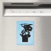 Sint-Michaël en de draak Magneet (Insitu (Vaatwasser))