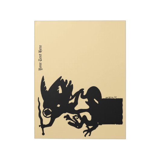 Sint-Michaël en de draak Notitieblok (Linkerzijde)