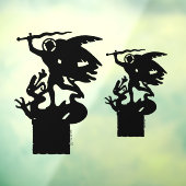 Sint-Michaël en de draak Raamsticker (Vel 3)