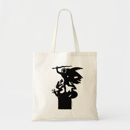 Sint-Michaël en de draak Tote Bag (Voorkant)