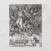 Sint-Michael en de Draak uit een Latijn Briefkaart (Voorkant)