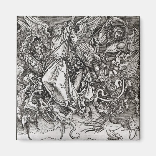 Sint-Michael en de Draak uit een Latijn Magneet (Voorkant)