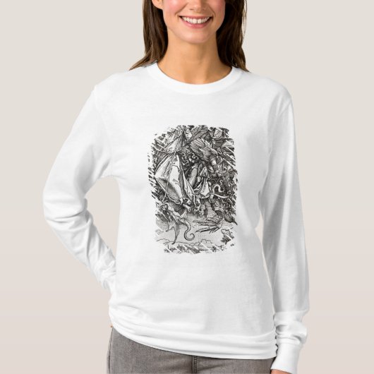 Sint-Michael en de Draak uit een Latijn T-shirt (Voorkant)