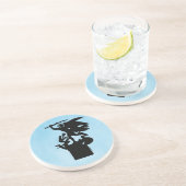 Sint-Michaël en de draak Zandsteen Onderzetter (Zijkant)