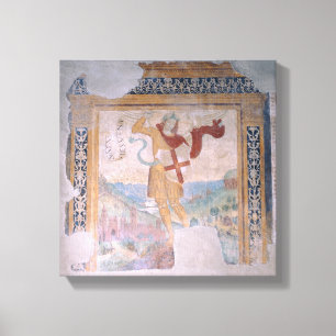 Sint-Michael (fresco) Canvas Afdruk