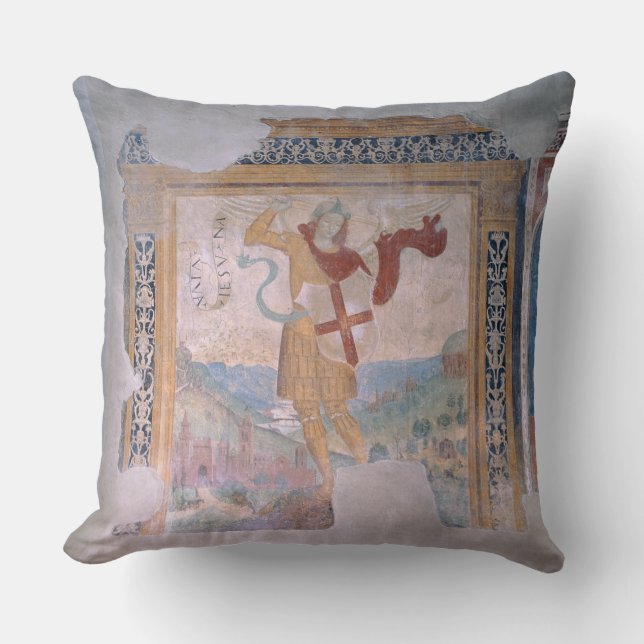 Sint-Michael (fresco) Kussen (Voorkant)