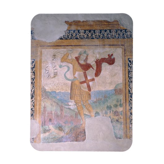 Sint-Michael (fresco) Magneet (Verticaal)
