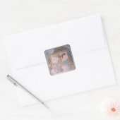 Sint-Michael (fresco) Vierkante Sticker (Envelop)