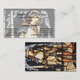 Sint-Michaël (gebrandschilderd glas) door Burne Jo Visitekaartje