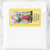 Sint Michael het archangelpictogram Rechthoekige Sticker (Tas)