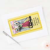 Sint Michael het archangelpictogram Rechthoekige Sticker (Envelop)