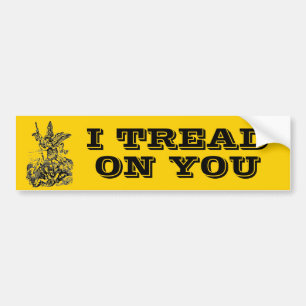 Sint Michael, ik heb je op je religie achtervolgd Bumpersticker