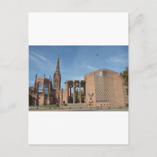 Sint-Michael-kathedraal, ruïnes gebombardeerd Briefkaart (Voorkant)