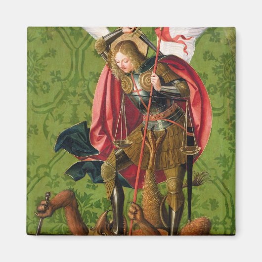 Sint Michael Killing the Dragon Magneet (Voorkant)