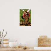 Sint Michael Killing the Dragon Poster (Keuken)