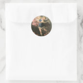 Sint-Michael, Luca Giordano (Fa Presto) Ronde Sticker (Tas)
