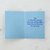 Sint-Michael (M 09) Blessings for Police Greeting Kaart (Binnen)