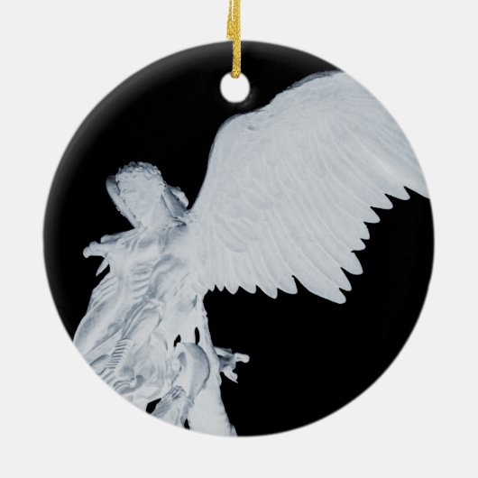 Sint-Michael-Ornament Keramisch Ornament (Achterkant)