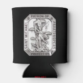 SINT MICHAEL PATROONHEILIGE VAN PARACHUTISTEN BLIKJESKOELER (Achterkant)