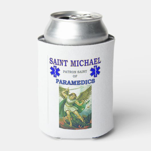 SINT MICHAEL PATROONHEILIGE VAN PARAMEDICI BLIKJESKOELER (Blikje Voorkant)