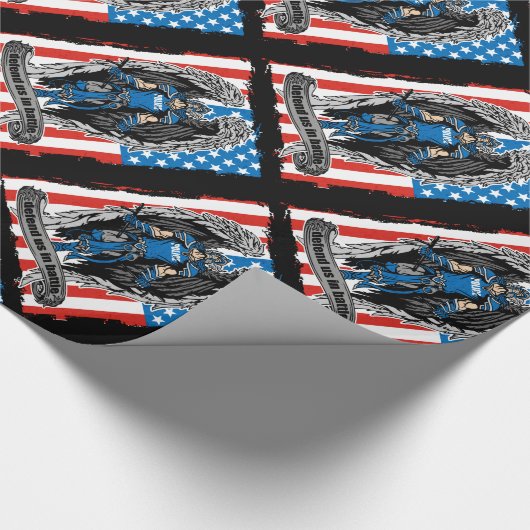 Sint-Michael politie verdedigt ons in strijd Cadeaupapier (Hoek)