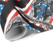 Sint-Michael politie verdedigt ons in strijd Cadeaupapier (Rol Hoek)