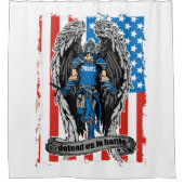 Sint-Michael politie verdedigt ons in strijd Douchegordijn (Voorkant)