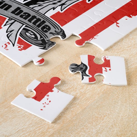 Sint-Michael politie verdedigt ons in strijd Legpuzzel (Zijkant)