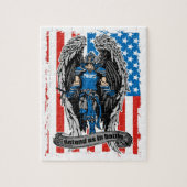 Sint-Michael politie verdedigt ons in strijd Legpuzzel (Verticaal)