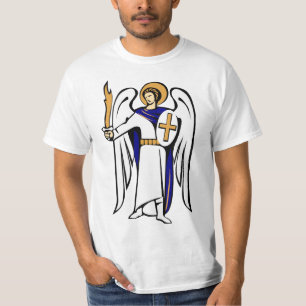 Sint-Michael-Shirt met gebed op de keerzijde T-shirt