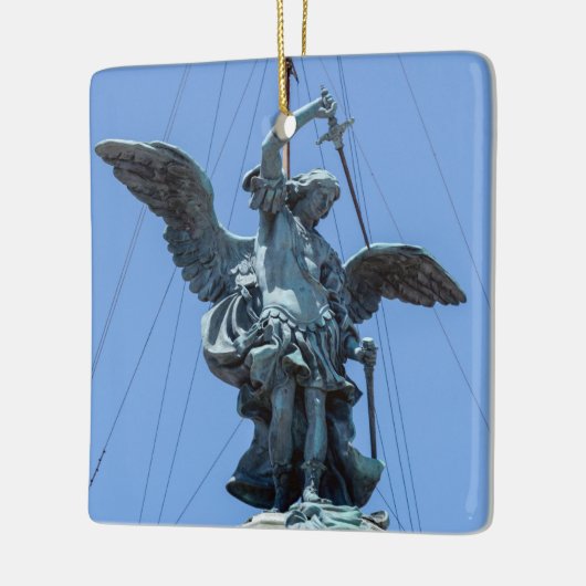 Sint-Michael-standbeeld - Castel Sant'Angelo top,  Keramisch Ornament (Links)