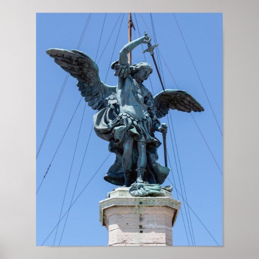 Sint-Michael-standbeeld - Castel Sant'Angelo top, Poster (Voorkant)