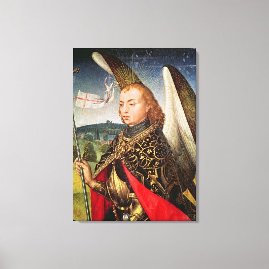 Sint Michael the Archangel, 1460-66 Canvas Afdruk (Voorkant)