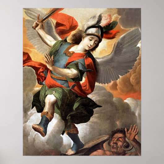 Sint Michael the Archangel 3 Angel Poster Print (Voorkant)