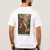 Sint Michael the Archangel heeft mijn rug T-shirt (Achterkant)