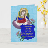 Sint-Michael the-Archangel (M 009) lef condoleance Kaart (Gele Bloem)