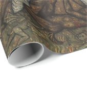 Sint Michael the Archangel met Devil, Rode Dragons Cadeaupapier (Rol Hoek)