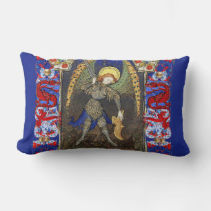 Sint Michael the Archangel met Devil, Rode Dragons Kussen