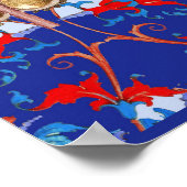 Sint Michael the Archangel met Devil, Rode Dragons Poster (Hoek)