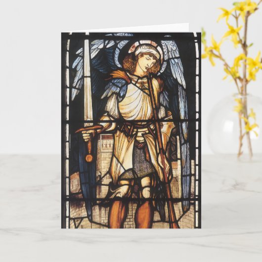 Sint-Michael van Sir Edward Coley Burne-Jones Kaart (Gele Bloem)