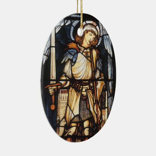 Sint-Michael van Sir Edward Coley Burne-Jones Keramisch Ornament (Rechts)