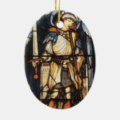 Sint-Michael van Sir Edward Coley Burne-Jones Keramisch Ornament (Achterkant)