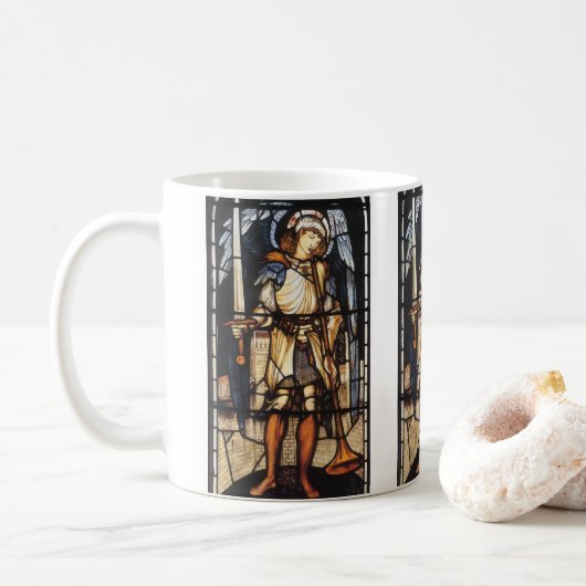 Sint-Michael van Sir Edward Coley Burne-Jones Koffiemok (Met donut)