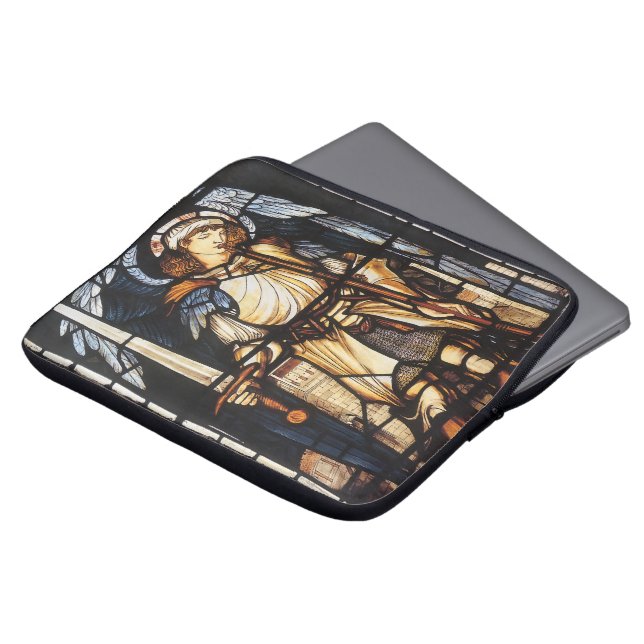 Sint-Michael van Sir Edward Coley Burne-Jones Laptop Sleeve (Voorkant top)