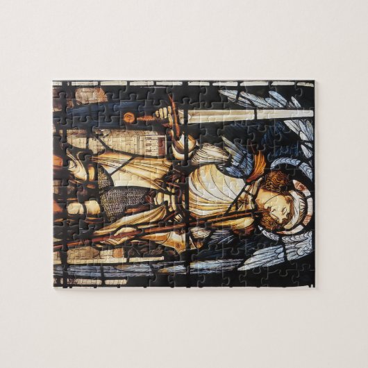 Sint-Michael van Sir Edward Coley Burne-Jones Legpuzzel (Horizontaal)