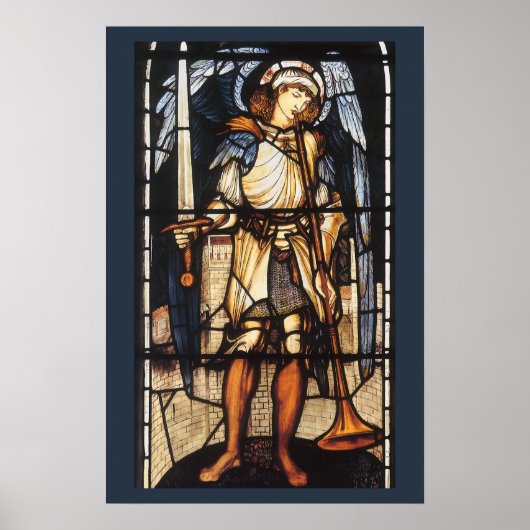 Sint-Michael van Sir Edward Coley Burne-Jones Poster (Voorkant)
