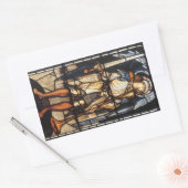 Sint-Michael van Sir Edward Coley Burne-Jones Rechthoekige Sticker (Envelop)