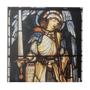 Sint-Michael van Sir Edward Coley Burne-Jones Tegeltje