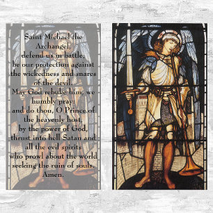 Sint-Michael van Sir Edward Coley Burne-Jones Visitekaartje
