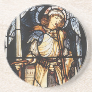 Sint-Michael van Sir Edward Coley Burne-Jones Zandsteen Onderzetter